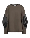Jijil Woman Top Military Green Size 4 Viscose, Polyamide, Elastane, Polyester In Green