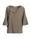 Jijil Woman Top Military Green Size 10 Viscose, Polyester