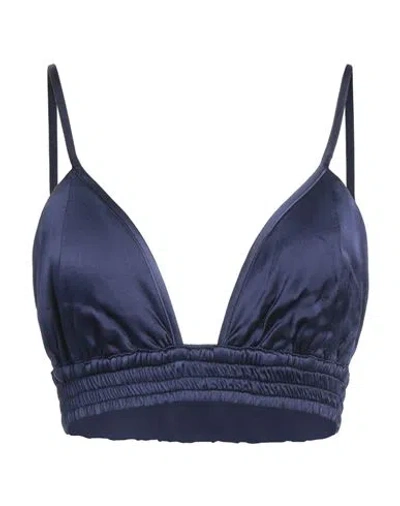 Jijil Woman Top Navy Size 4 Viscose In Blue