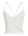 Jijil Woman Top Off White Size 4 Linen, Viscose