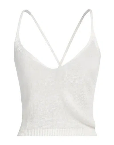 Jijil Woman Top Off White Size 4 Linen, Viscose In Off White