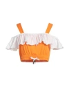 Jijil Woman Top Orange Size 6 Cotton In Orange