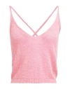 Jijil Woman Top Pink Size 4 Linen, Viscose In Pink