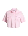 Jijil Woman Top Pink Size 8 Cotton, Polyamide, Elastane In Pink