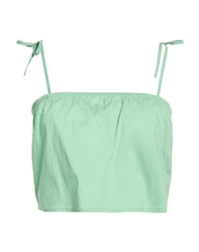 Jijil Woman Top Sage Green Size 6 Cotton, Polyamide, Elastane