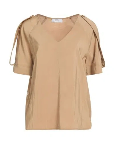Jijil Woman Top Sand Size 6 Viscose, Polyester In Brown