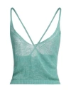 Jijil Woman Top Turquoise Size 6 Linen, Viscose In Blue