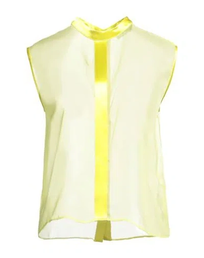 Jijil Woman Top Yellow Size 10 Polyester, Viscose
