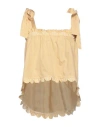 Jijil Woman Top Yellow Size 6 Cotton In Yellow