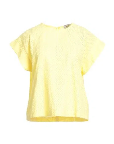 Jijil Woman Top Yellow Size 8 Cotton In Neutral