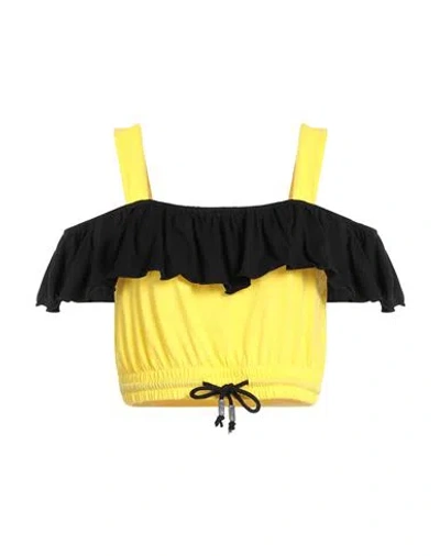 Jijil Woman Top Yellow Size 8 Cotton