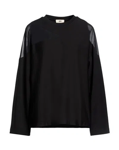 Jijil Woman T-shirt Black Size 8 Viscose, Polyamide, Elastane