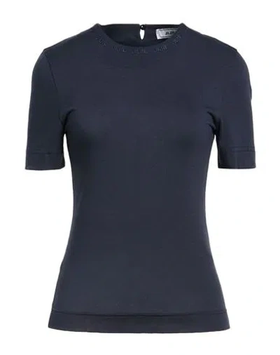 Jijil Woman T-shirt Midnight Blue Size 2 Polyester, Viscose, Elastane