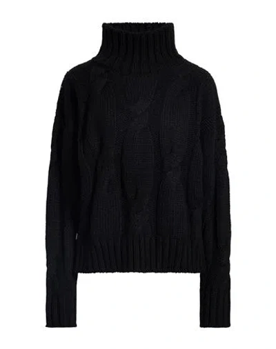 Jijil Woman Turtleneck Black Size 4 Polyacrylic, Viscose, Wool, Alpaca Wool