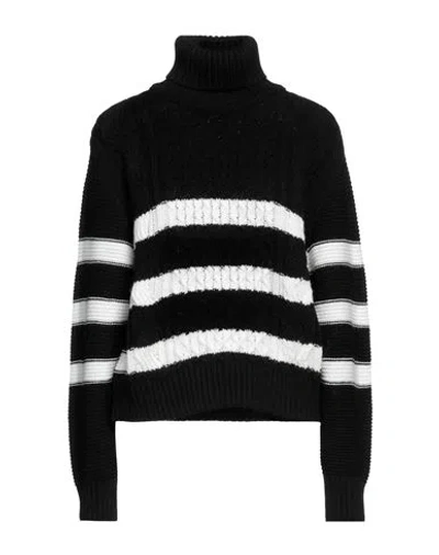 Jijil Woman Turtleneck Black Size 6 Acrylic, Viscose, Wool, Alpaca Wool