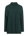 Jijil Woman Turtleneck Green Size 4 Viscose, Wool, Polyamide, Cashmere