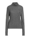 Jijil Woman Turtleneck Grey Size 8 Polyamide, Wool, Viscose, Cashmere