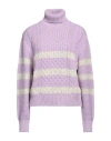 Jijil Woman Turtleneck Mauve Size 2 Acrylic, Viscose, Wool, Alpaca Wool In Purple