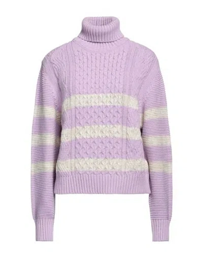 Jijil Woman Turtleneck Mauve Size 2 Acrylic, Viscose, Wool, Alpaca Wool In Purple