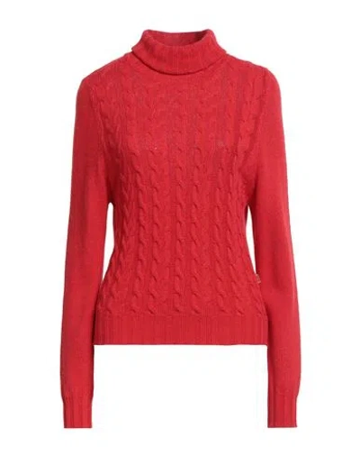 Jijil Woman Turtleneck Red Size 4 Polyamide, Wool, Viscose, Cashmere
