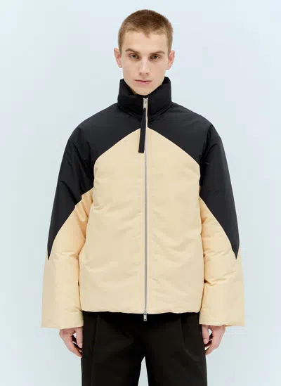 Jil Sander+ Contrast Down Jacket In Yellow