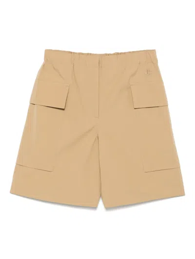 Jil Sander+ Cotton Cargo Shorts In Brown