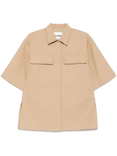 Jil Sander+ Cotton Shirt In Brown