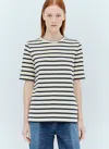 JIL SANDER+ CREWNECK STRIPED T-SHIRT