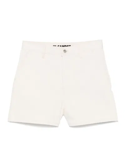 Jil Sander+ Denim Shorts In Neutrals