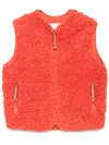 Jil Sander+ Fleece Vest Jacket In Orange
