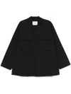 Jil Sander+ Hemd Mit Logo-stickerei In Schwarz