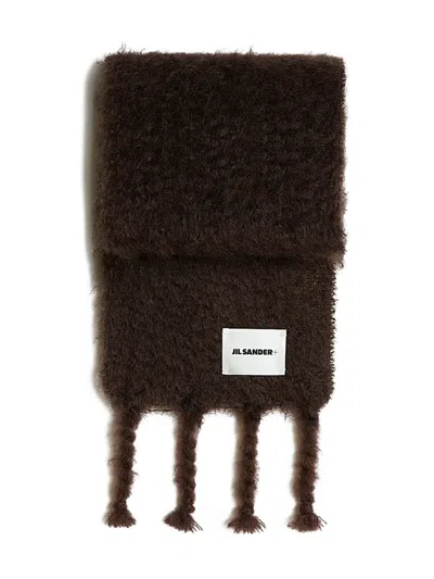 JIL SANDER+ LOGO-PATCH SCARF