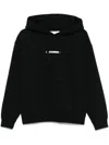 Jil Sander Logo-print Hoodie In Black