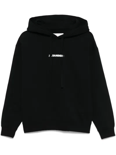 Jil Sander+ Logo-print Hoodie In Black