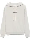 Jil Sander+ Jil Sander Relaxed Fit Hoodie With Drawstring Hood In Gray