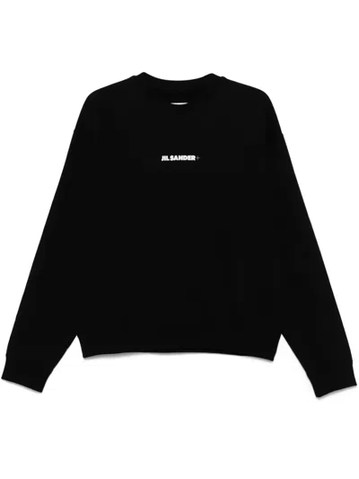 Jil Sander+ Logo-print Sweatshirt In 黑色
