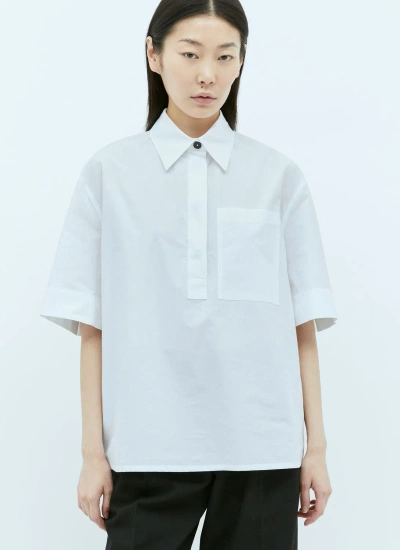 Jil Sander+ Patch Pocket Poplin Shirt In White