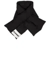 Jil Sander 01 Down Scarf In Black