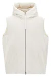 Jil Sander Padded Sleeveless Jacket With High Collar And Zip Closure
