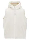 Jil Sander Padded Sleeveless Jacket With High Collar And Zip Closure
