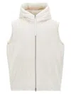 Jil Sander Padded Sleeveless Jacket With High Collar And Zip Closure In Multi