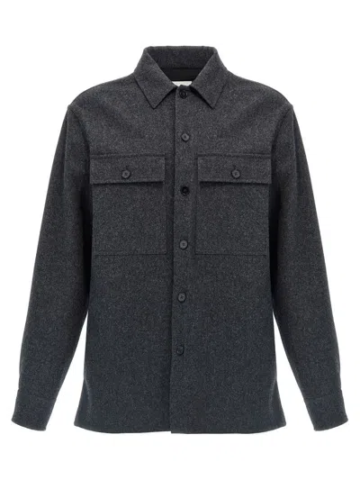 Jil Sander '02' Overshirt In Gray