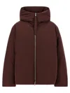 Jil Sander 06 Puffer Jackets Bordeaux In Brown