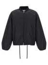 Jil Sander Balloon-sleeve Bomber Jacket In Black