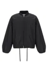 Jil Sander Balloon-sleeve Bomber Jacket In Black