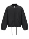 Jil Sander Balloon-sleeve Bomber Jacket In Black