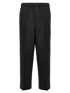 Jil Sander Relaxed Fit Wool Gabardine Cropped Pants