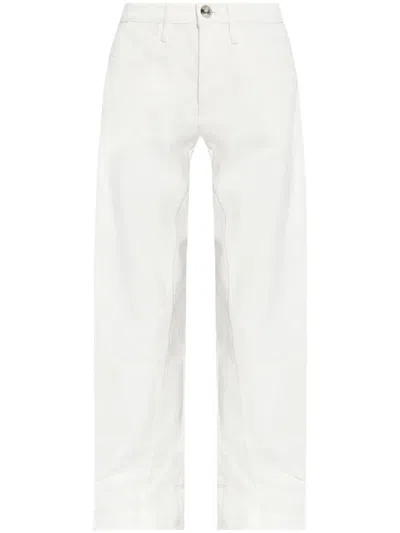 Jil Sander 100% Cotton Natural Jeans In White