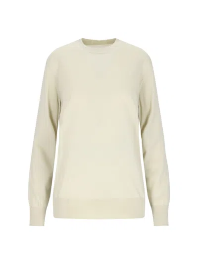 Jil Sander 100% Wool Crewneck Sweater In Green