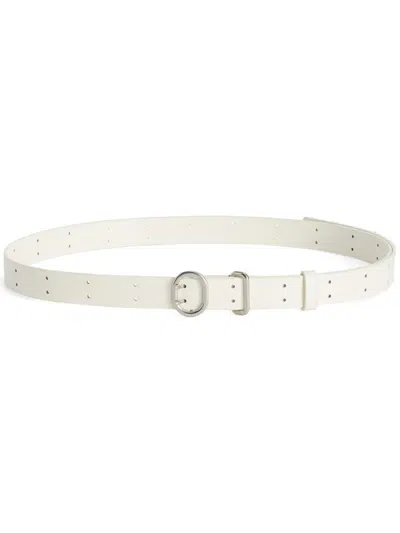 Jil Sander Leather Belt In ホワイト
